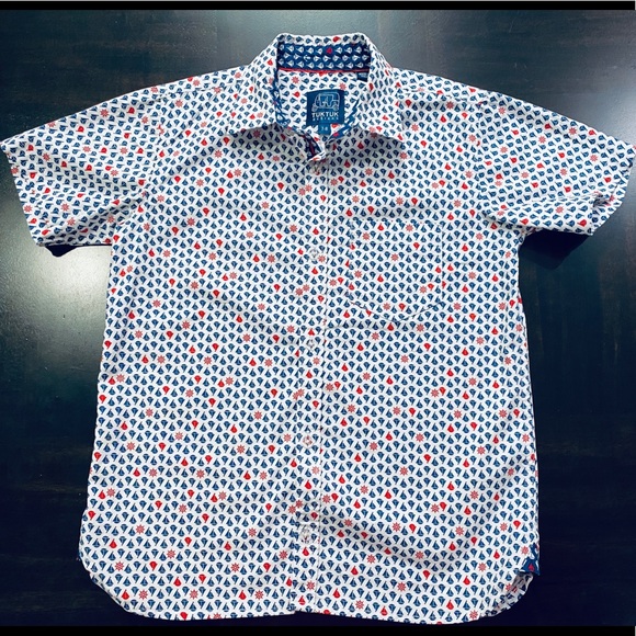 TUKTUK Designs SAILBOATS RED - BOYS SHORT SLEEVE - Picture 4 of 11